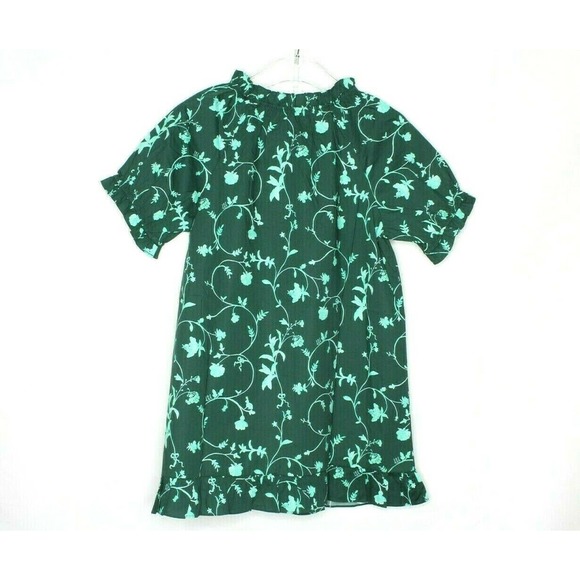 Hill house The Katherine Nap Dress green botanical Women's Dress Size S New - Picture 8 of 8